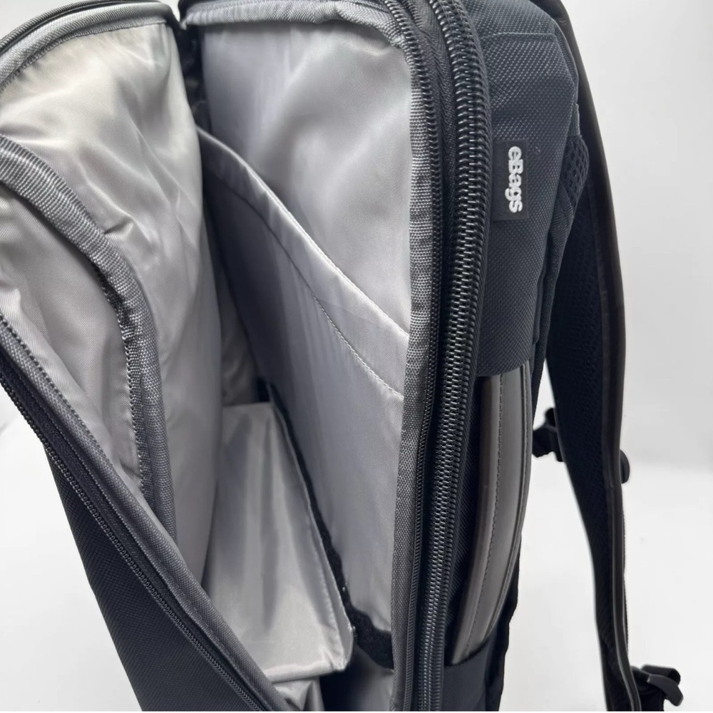 Ebags - Laptop bag in Black/with Brown trim